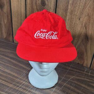 Enjoy Coca Cola Baseball Hat Red Adjustable